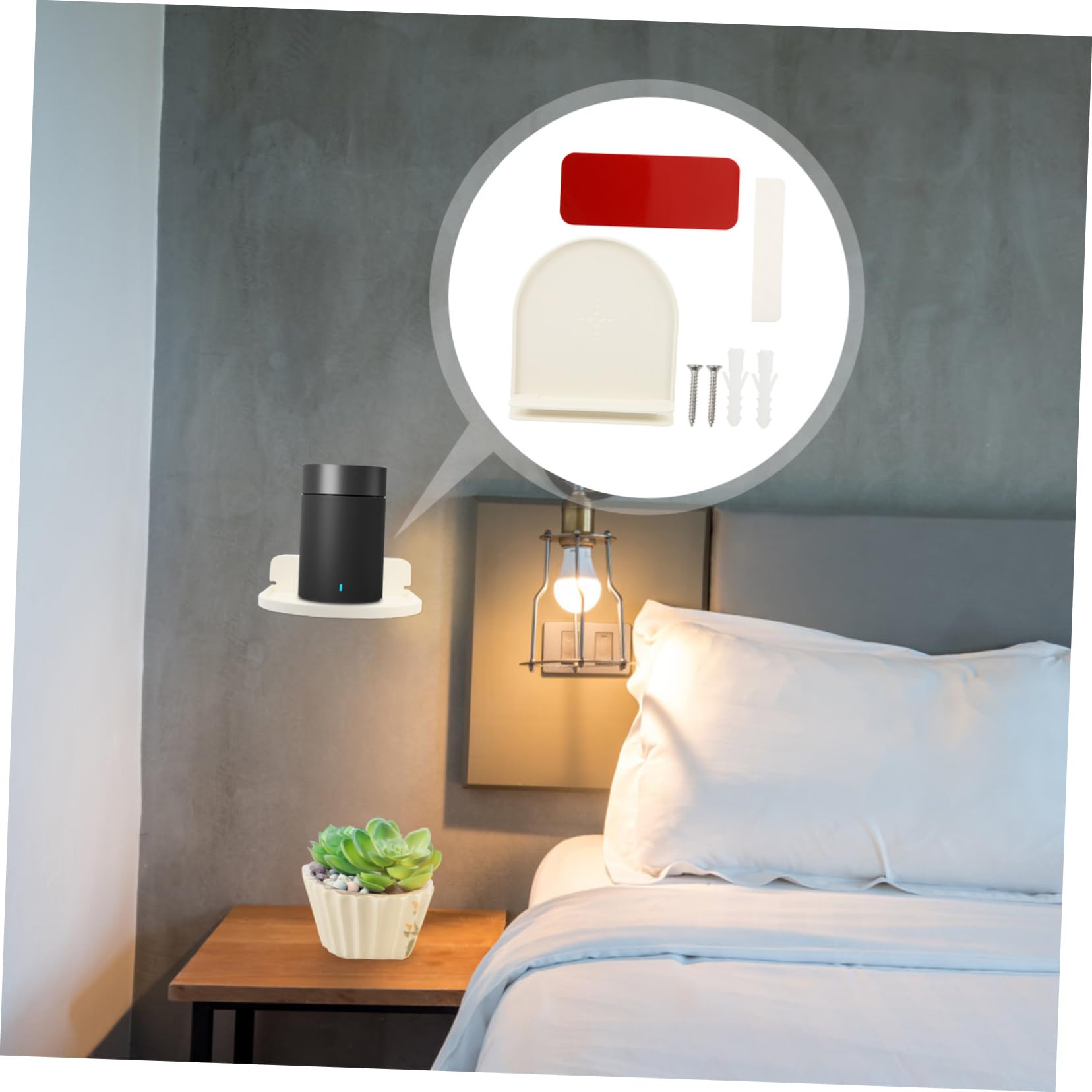 DECHOUS 3 Pz supporto per diffusori stativi per casse mensola a muro per camera da letto mensola per cellulare per camera da letto Altoparlanti staffa portaoggetti da parete