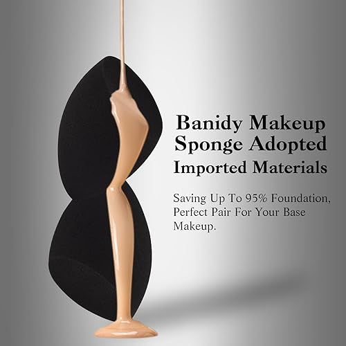 Miniatura 3 de Esponja de maquillaje Banidy, esponjas de maquillaje para base, sin látex y veganas, esponjas de belleza para maquillaje, esponjas de maquillaje