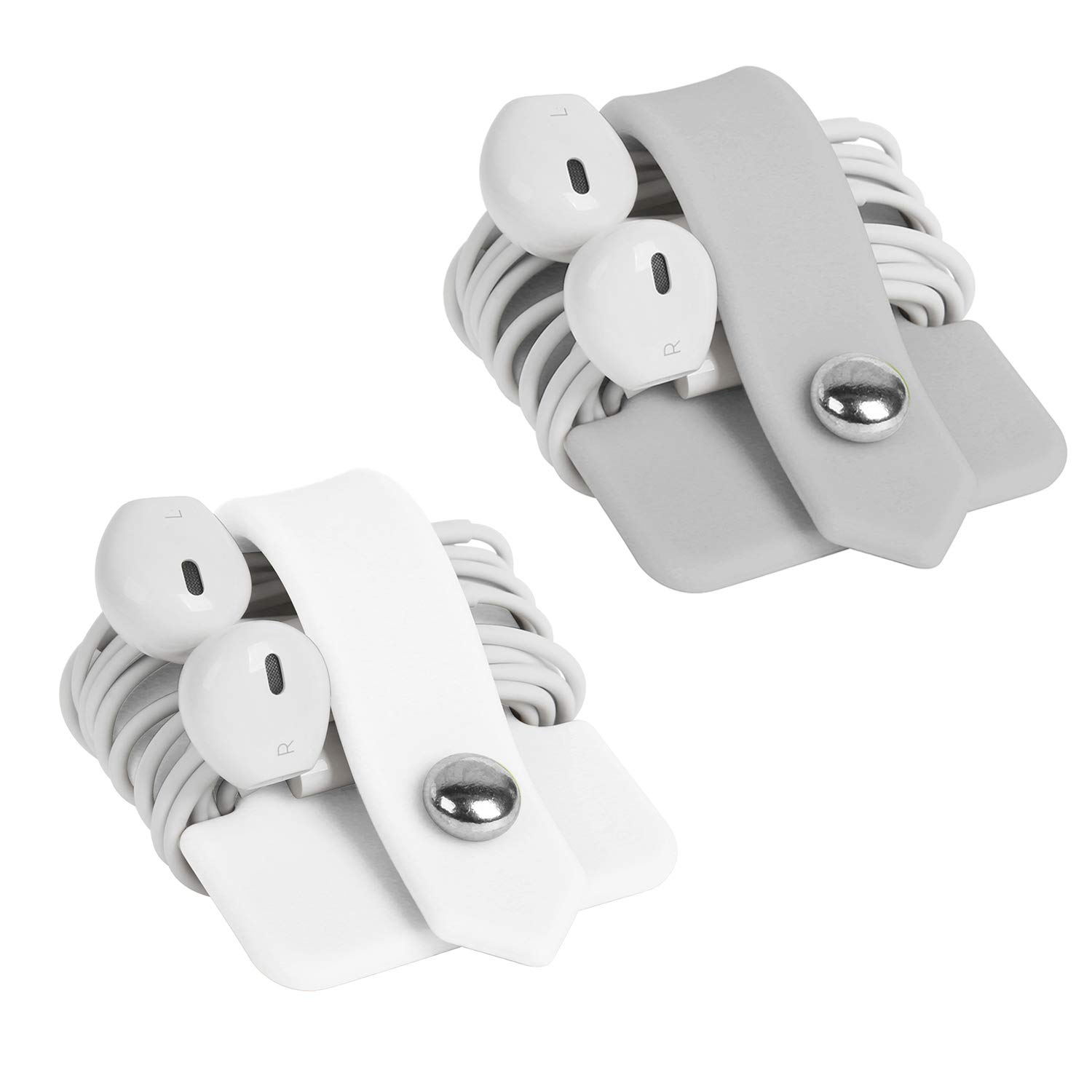 Cord Organizer Earbuds Holder Earphone Wrap Earphones Organizer Headset Headphone Earphone Wrap Winder Cord Manager Cable Winder Set of 2