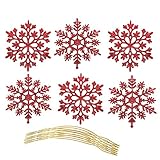 ❆ Materiales de alta calidad: Los copos de nieve brillantes están hechos de plástico de alta calidad, duraderos y no fáciles de romper, exquisitos y hermosos, y son buenas decoraciones para navidad, fiestas, bodas, etc.