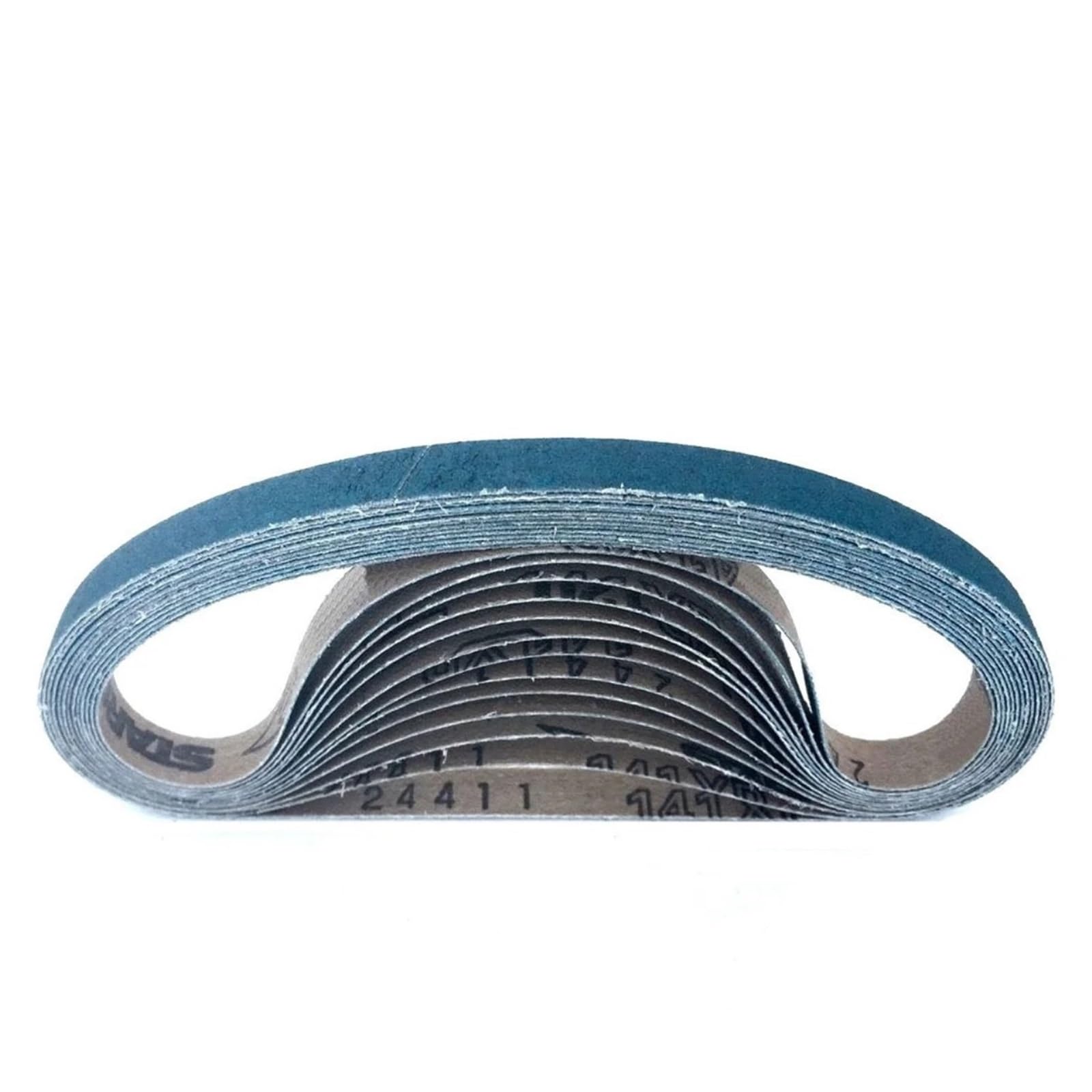 25 nastri abrasivi 10x330 mm grana 40/60/80/120 | Abrasivo allo zirconio blu for tutte le levigatrici pneumatiche da 10 mm(Girt120)