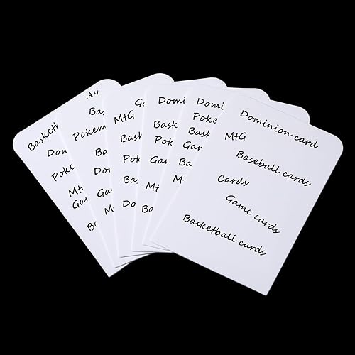 Miniatura 6 de Yookeer Divisor de tarjetas coleccionables de plástico a granel, separadores de cartas de béisbol, divisores en blanco para cajas de almacenamiento