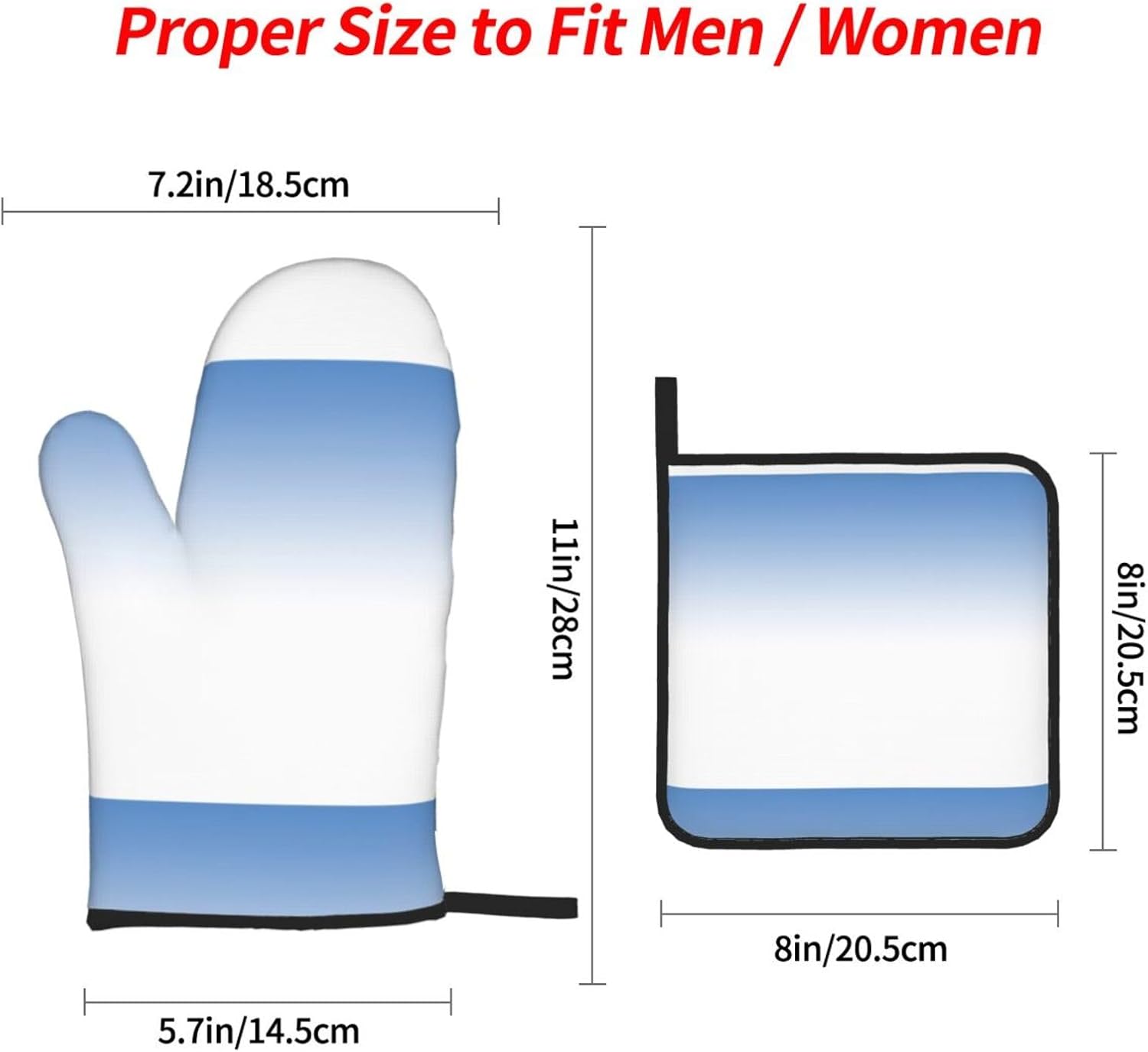 Textured Blue Kitchen baking four piece set, fit for cooking and baking, oven, microwave, and outdoor barbecue