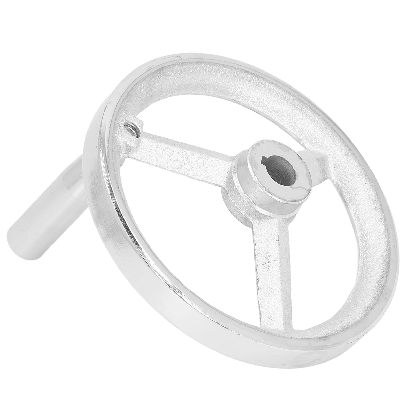 FUZHUI Lathe Handwheel 160mm Cast Iron Metallic Plated with Removable Handle for Milling Grinding Machine Tools