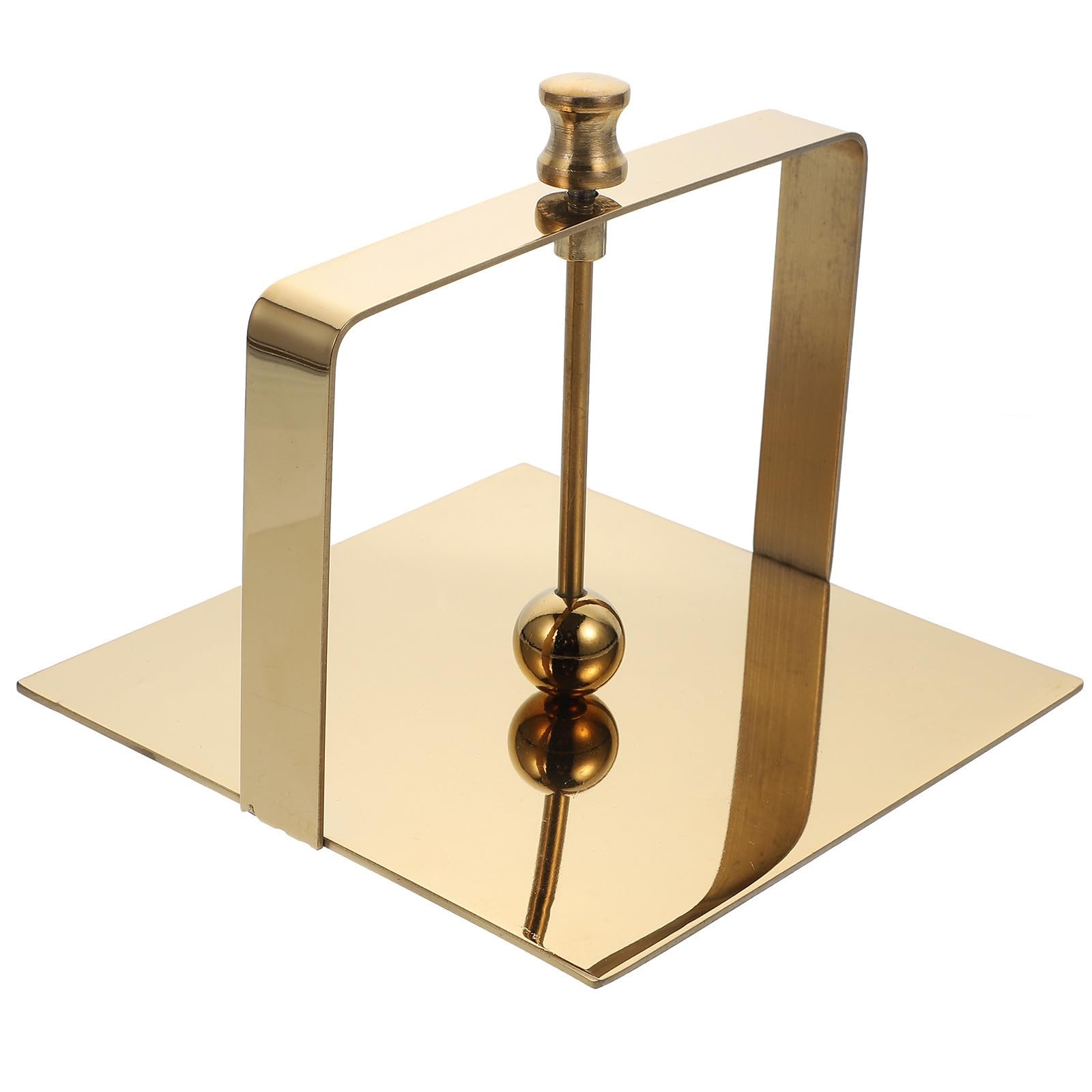 Servilletero de Mesa Alta Durabilidad de Acero Inoxidable Dorado, Soporte Resistente y Elegante y Diseño Delicado para Decoración de Escritorio y Restaurantes