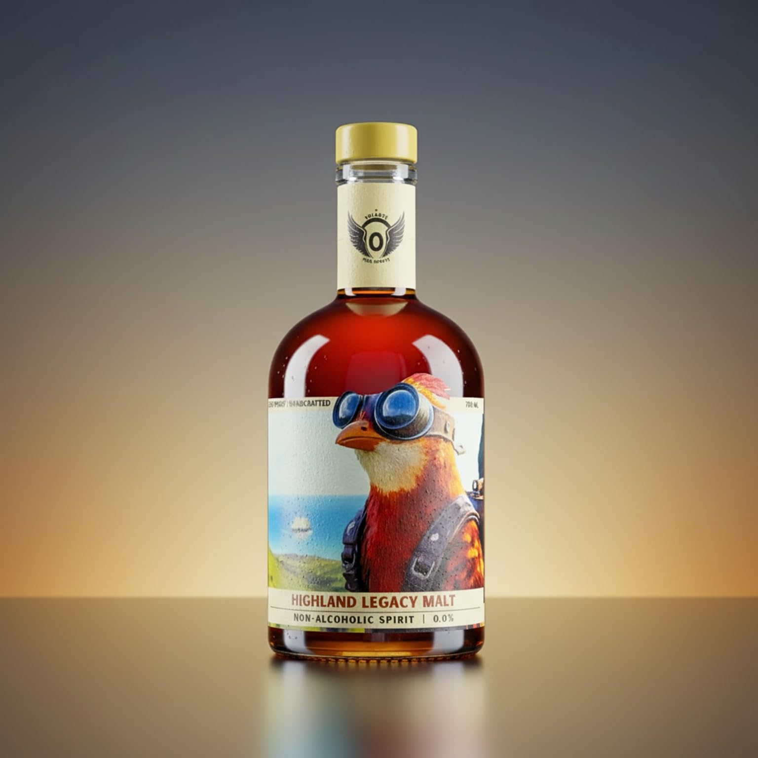 Volante Highland Legacy Malt 0,0% | Alternative sans alcool inspirée du whisky | profil fumé et malté | 700 ml
