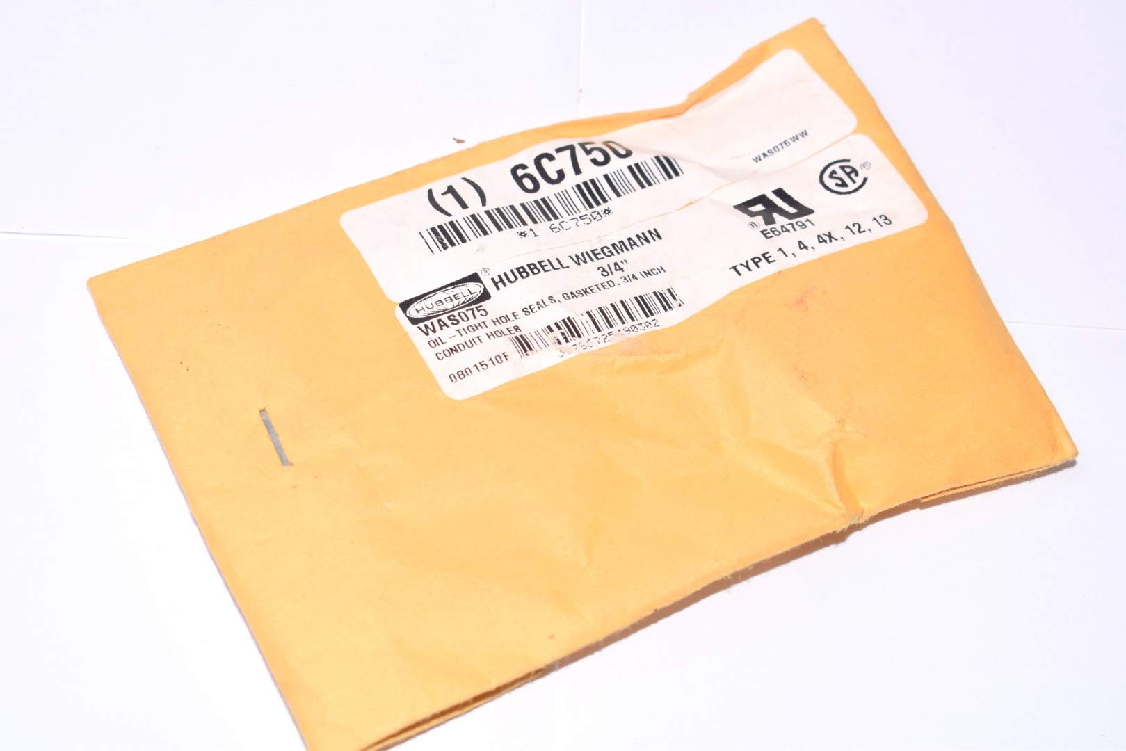 Hole Seal, 1.12 in Hole Dia., Steel