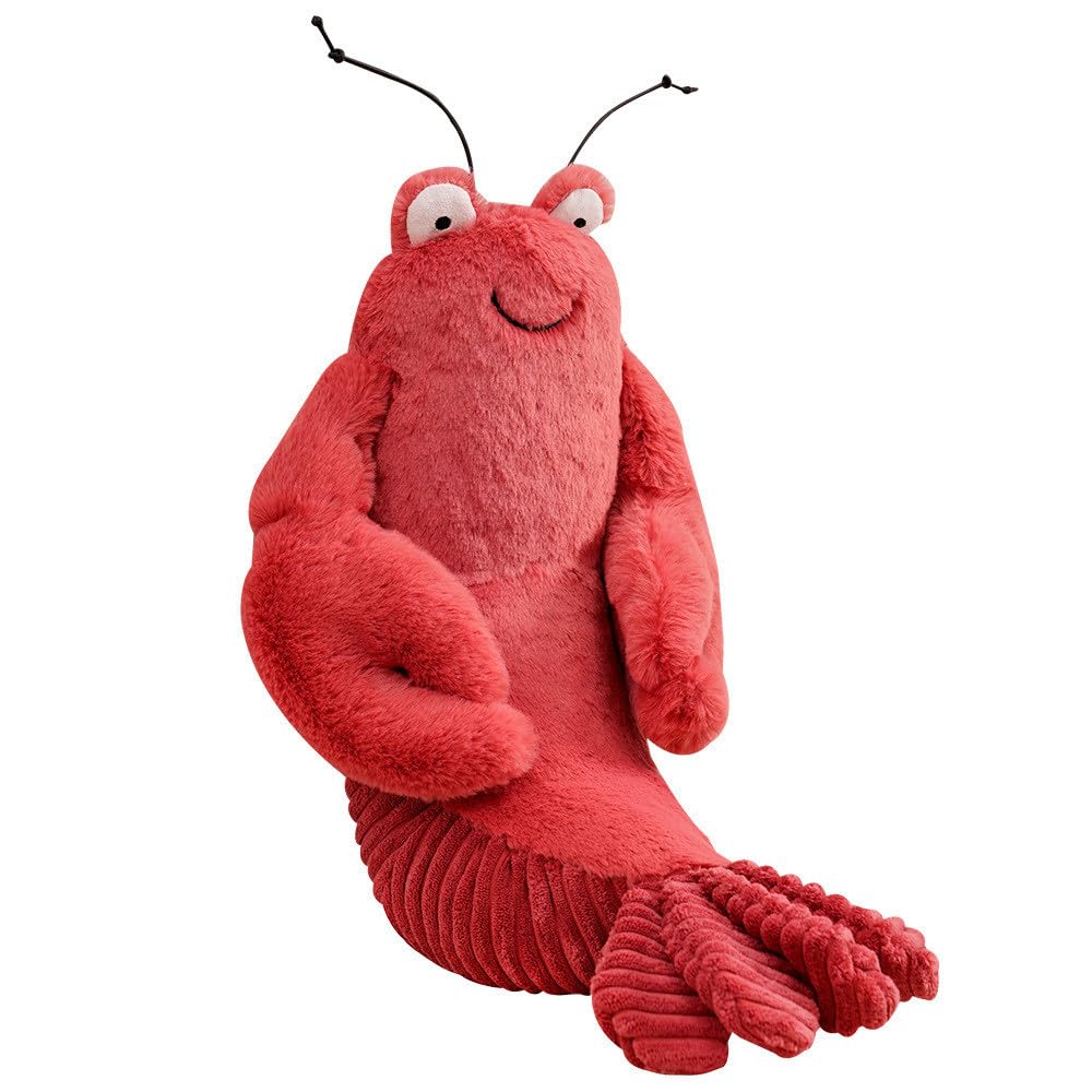 XIYUAN 17 Inch Large Lobster Plush Stuffed Animal Toy, Super Soft Cuddly Marine Life Doll, Unique Gift for Kids Girls Boys, Birthday Christmas Decoration, Party Favors, Room Decor