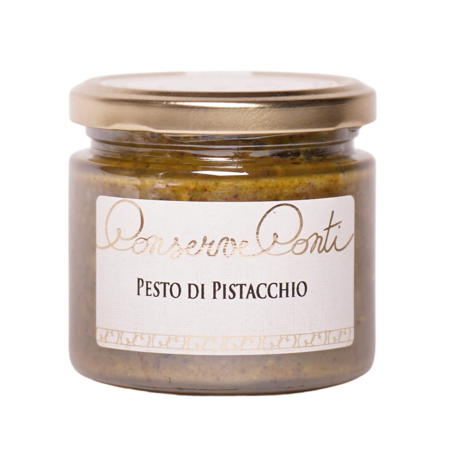 Conserve Conti - Pesto di pistacchio in olio extravergine d'oliva - 3 vasi da ml. 212/570 g - produzione artigianale siciliana
