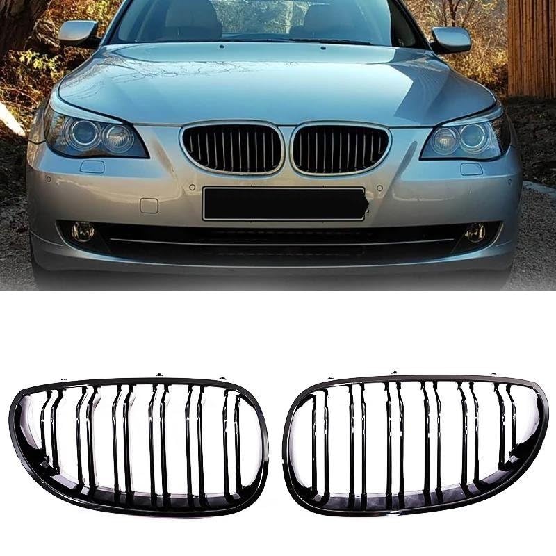 Calandre noir mat pour BMW Série 5 E60 E61 look M5 de qualité premium - 3