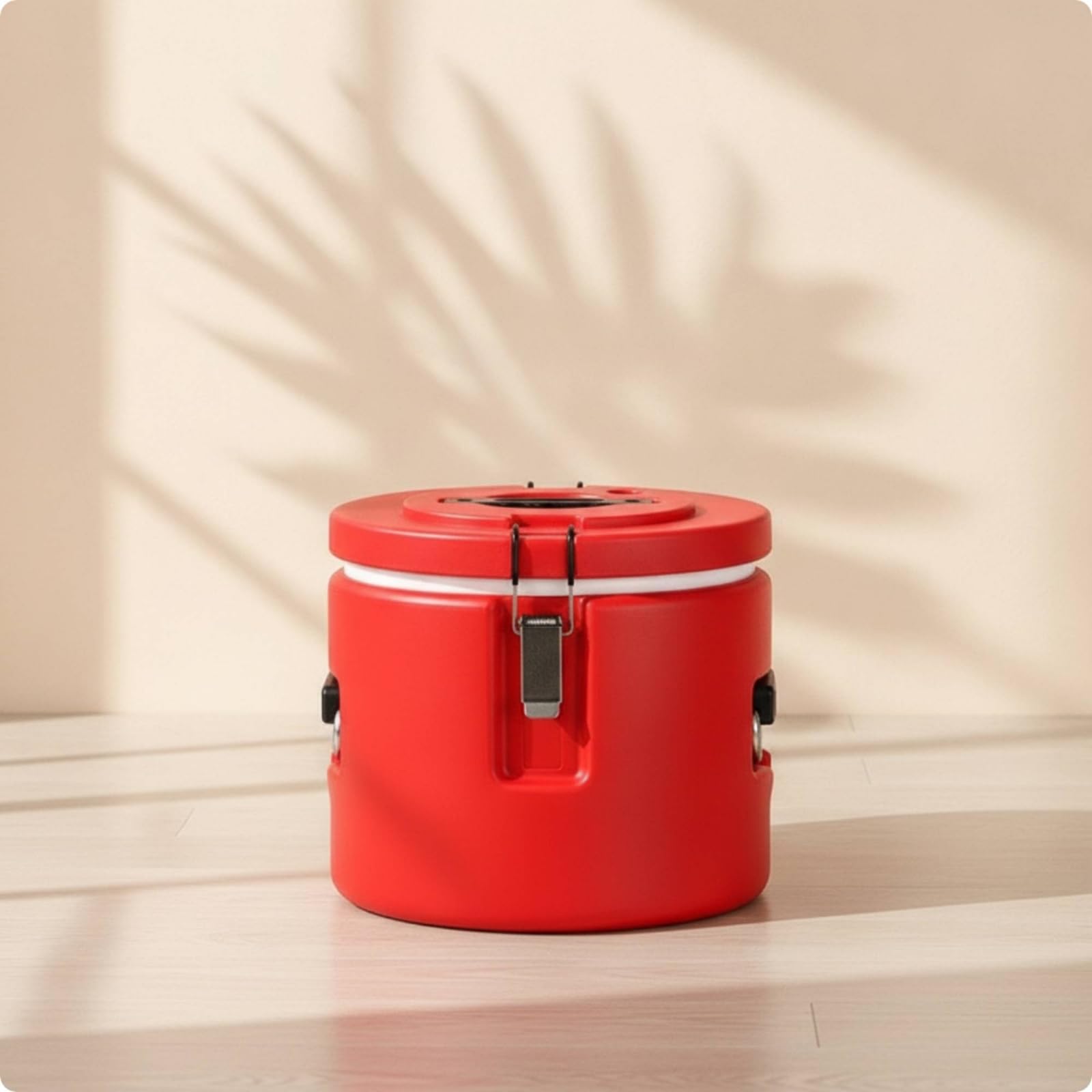 Gralara Recipiente Térmico Aislado Cubo Térmico Contenedor Isotérmico Depósito Conservador Interior Metálico Liso Antimanchas con Fácil Limpieza y Cierre, 15L