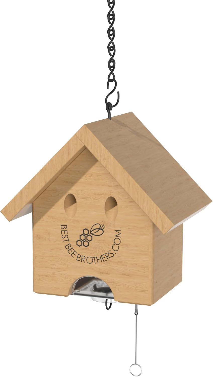 Best Bee Brothers Carpenter Bee Turbo Trap Happy House Carpenter Bee Trap for Outside with Bee Vault & Internal Turbo Funnel, 6.3” W x 6” H x 5"" D