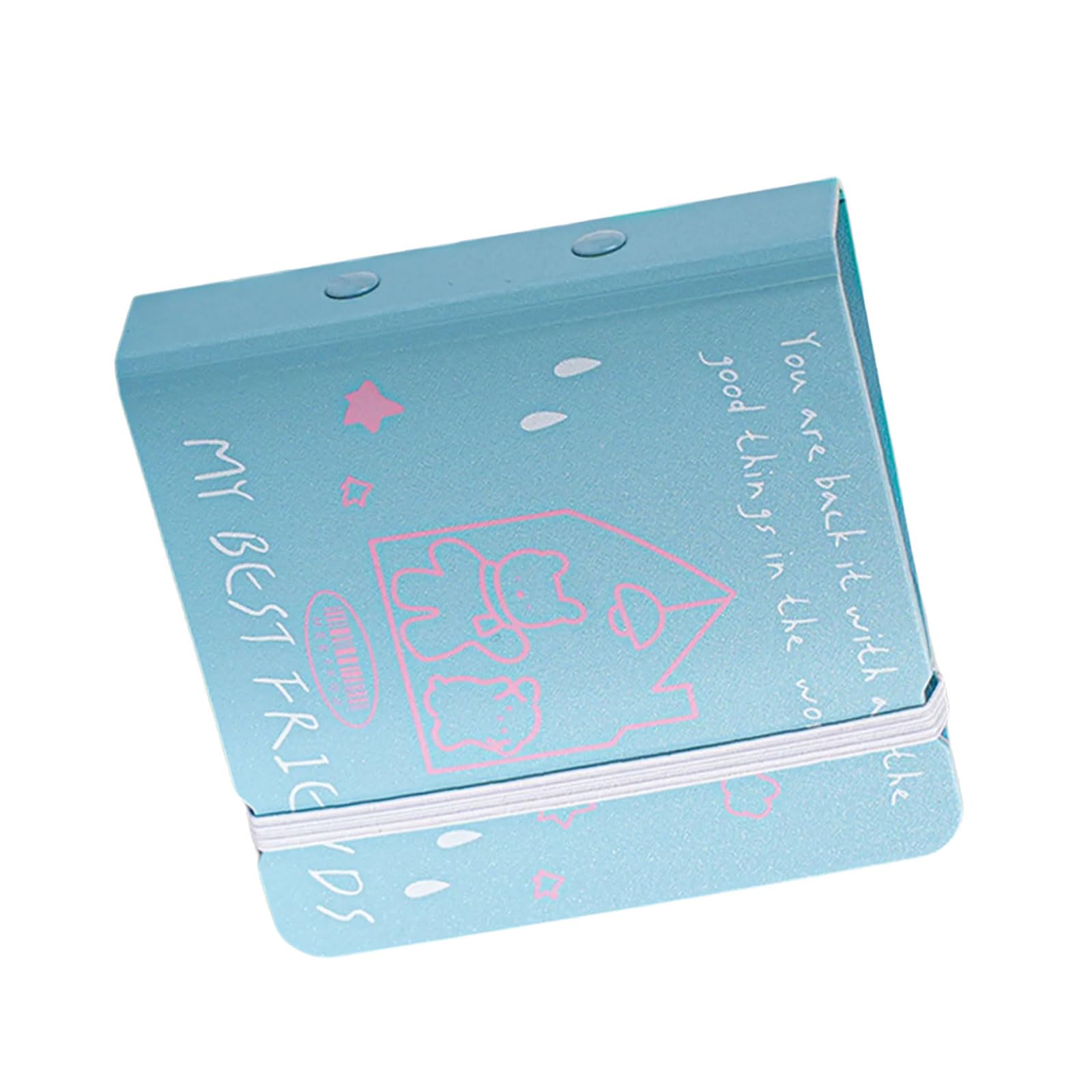 40 Pocket Photo Album with 3 Rings PP Binder Cover Large Capcity 3Inch Card Organiser Folder with Clear Sleeve PP Collection Book