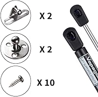 Vista 8 de Vepagoo - Juego de 2 soportes de elevación de gas de 10 pulgadas, compatible con caja de herramientas de camioneta