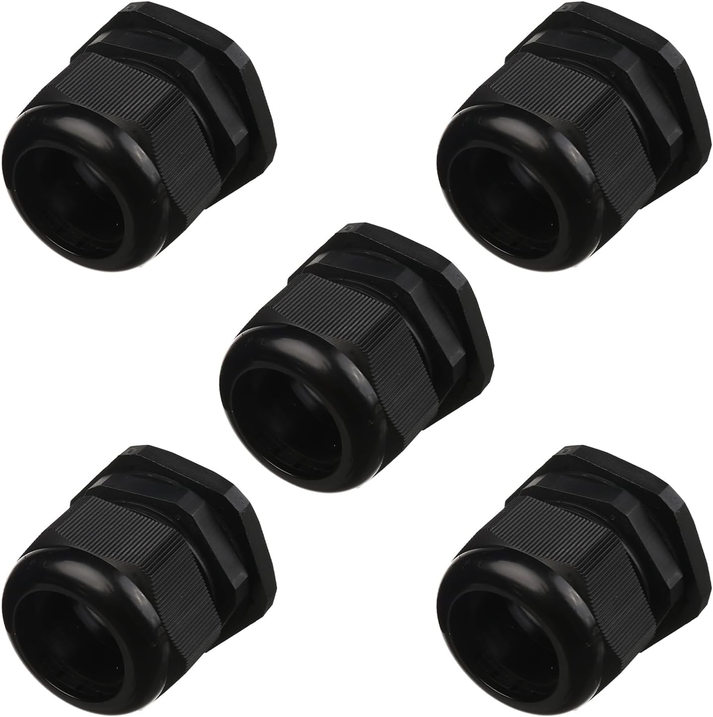 Aicosineg 5Pcs Cable Gland Kit PG36 Cable Glands Plastic Waterproof Strain Relief Cord Connector