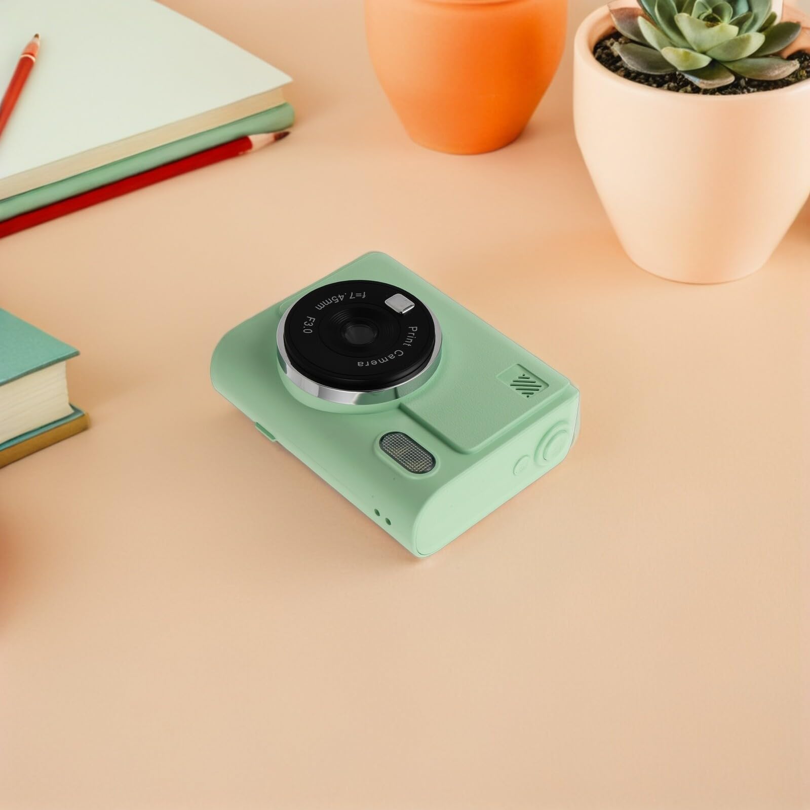 TEHAUX Cámara Instantánea para Mini Digital Portátil con Impresión Térmica Rápida Fácil Manejo para Pequeños Incluye de Papel de Color para Regalos y Fiestas