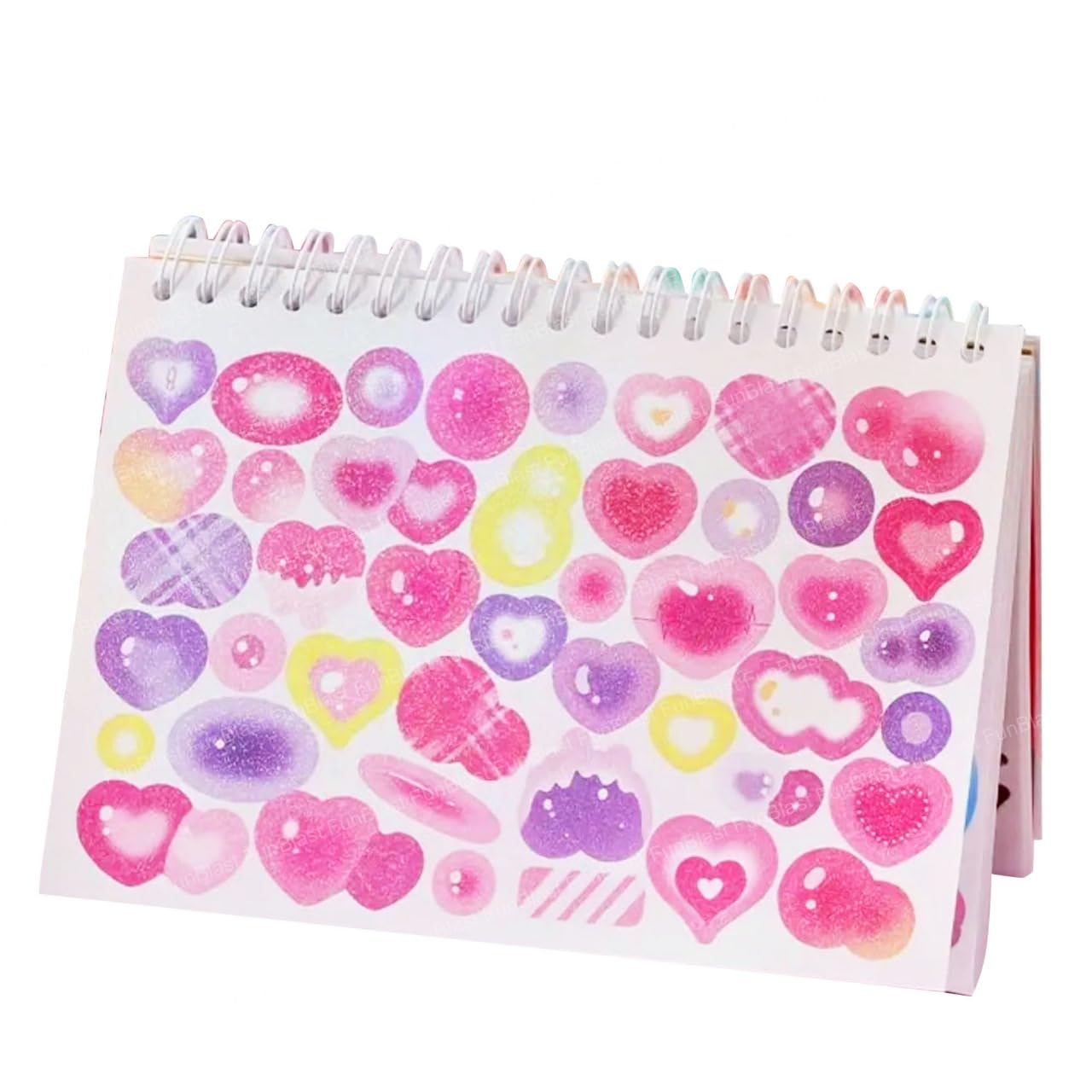 FunBlast Kawaii Sticker Book - 50 Sheets/2500 Stickers, Scrapbook Stickers Cute Butterfly Stars Heart Stickers, Self Adhesive, Korean Bows Ribbons Stickers Book (Purple) (B0D94F6SZH) Amazon Price History, Amazon Price Tracker