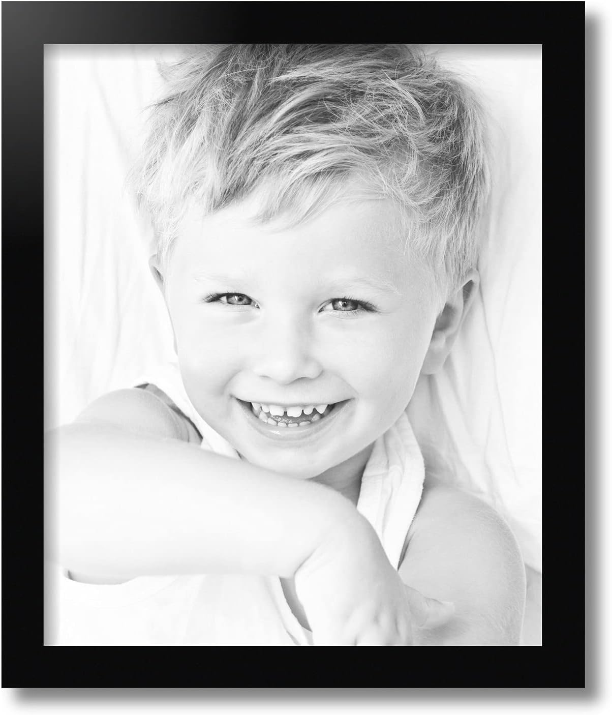 ArtToFrames 15x18 Inch Black Picture Frame, This 1.25 Inch Custom MDF Poster Frame is Black - Comes with Foam Backing 3/16 inch and Regular Glass (FBPLCF-105-048C-15x18)