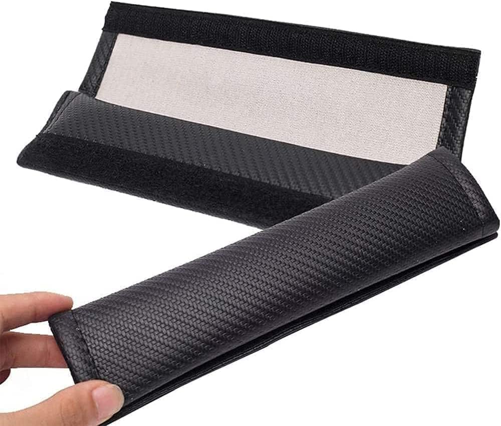 2 Pezzi Imbottiture Cinture di Sicurezza Auto per Mitsubishi Eclipse Cross,Copri Cintura di Sicurezza della Spalla Comfort Morbido Auto Copertura,A-Red