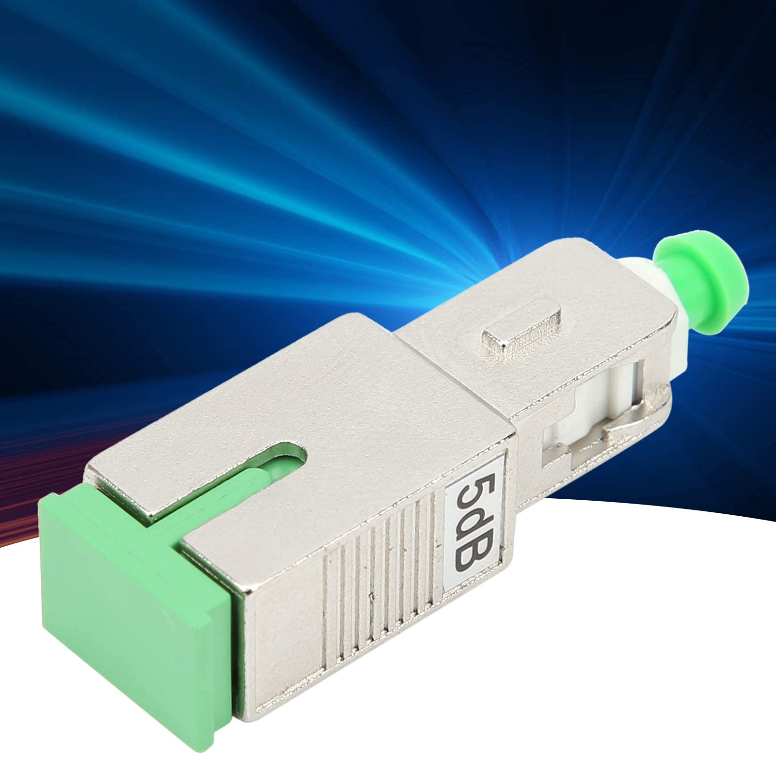 Adattatore per Fibra Ottica Connettore Flangia Attenuatore Testa Maschio e Femmina SC/APC 5DB Sopprime il Rumore del Circuito di Massa Attenuazione Accurata ≤ ± 0,5 dB