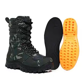 Coturno Militar Bota Tática Zíper Lughato 1907 Camuflado