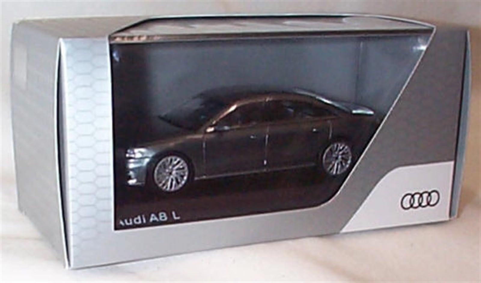 Audi dealer model Audi A8 L monsungrey vehicle 1:43 scale diecast model