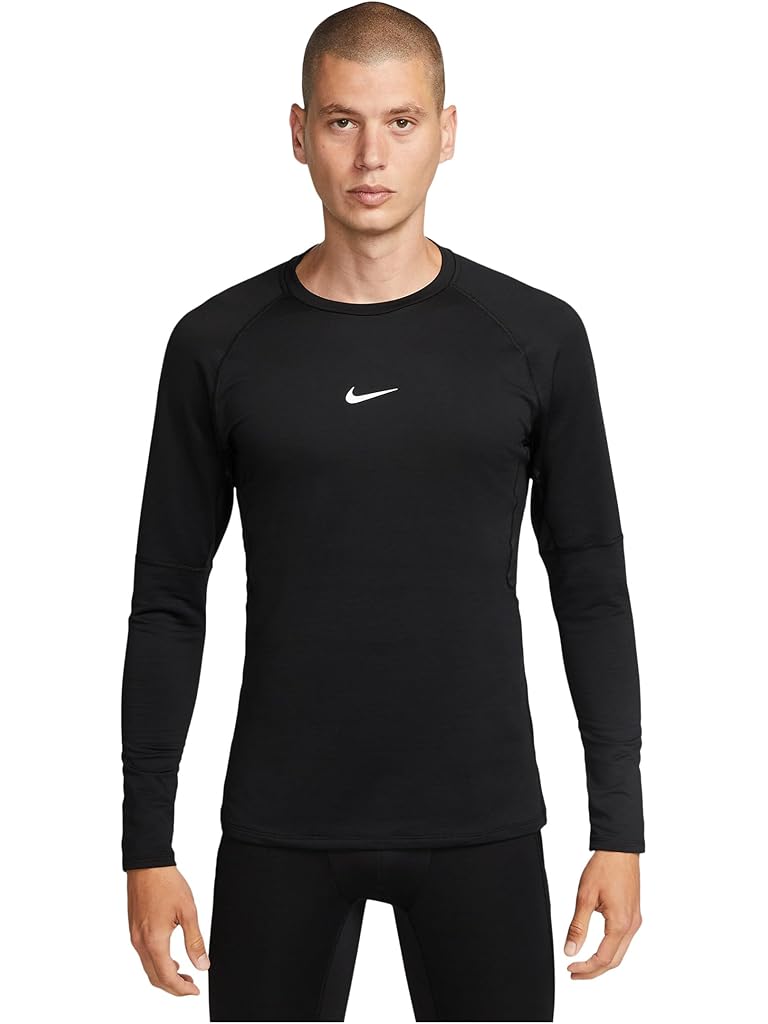 Black Nike Pro Top Warm Long Sleeve Crew