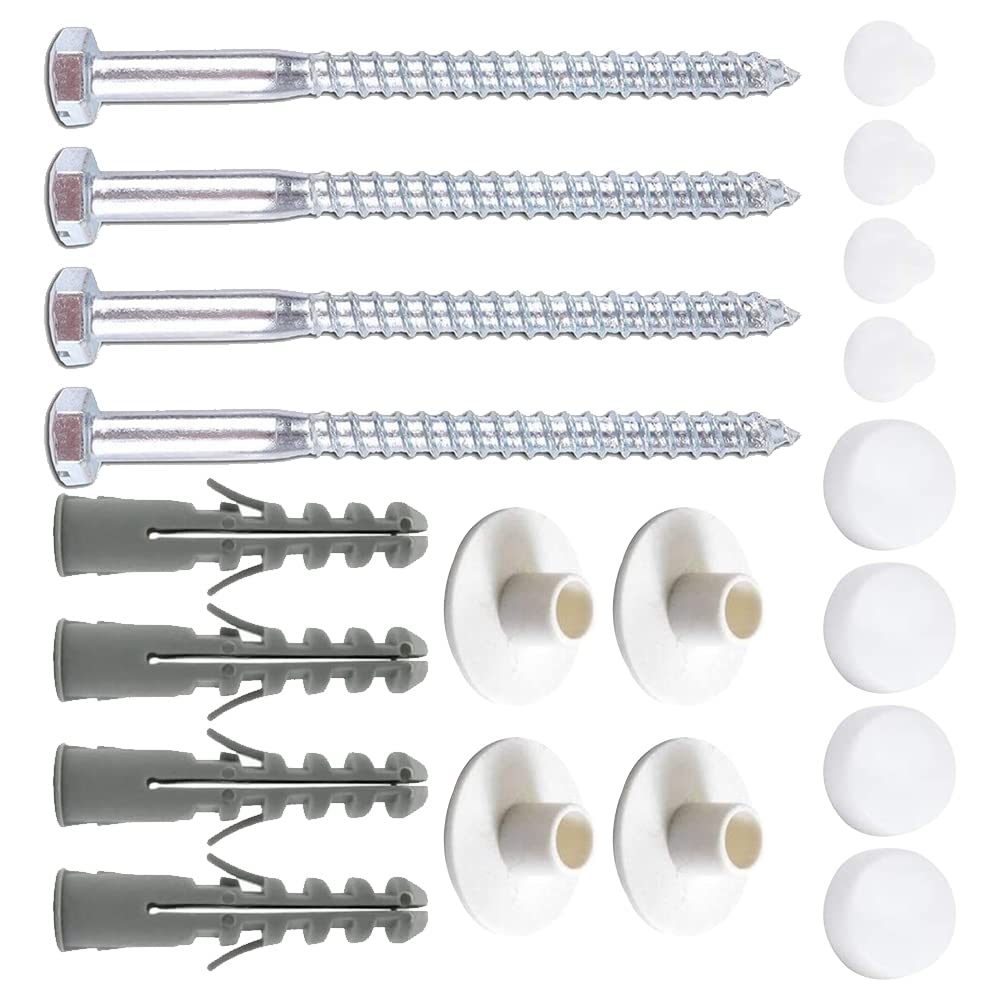 PULAITEJ 2 Sets Bathroom Toilet Pan Floor Fixing Kit Toilet Bidet