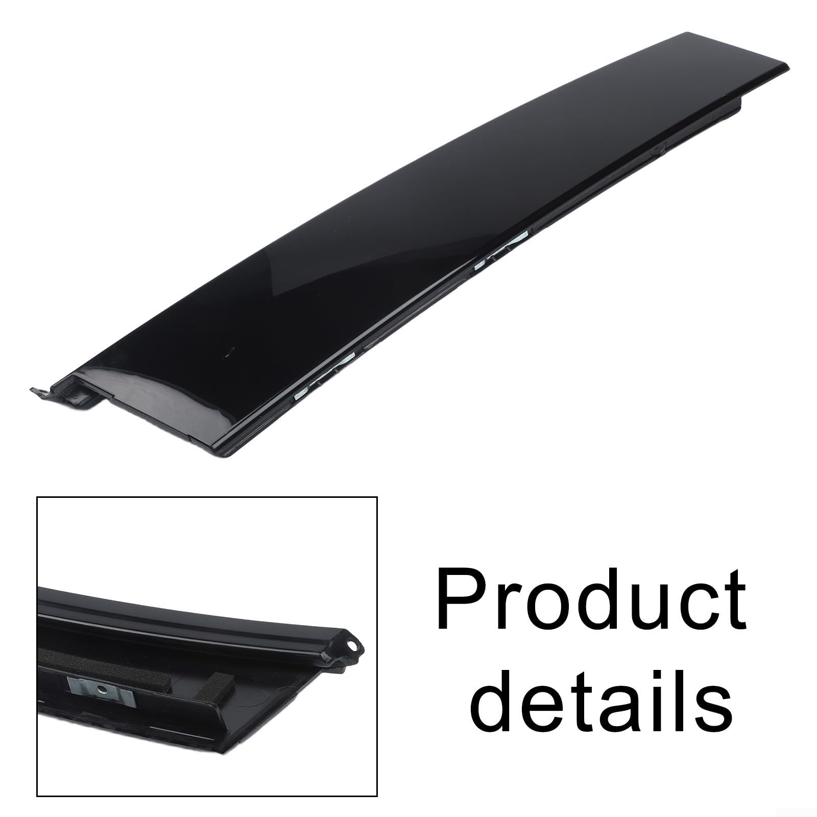 Garniture de cadre de porte pour DS5 2013-2017, moulage extérieur en ABS, OE 98034561XK 96874014XK, noir (gauche)