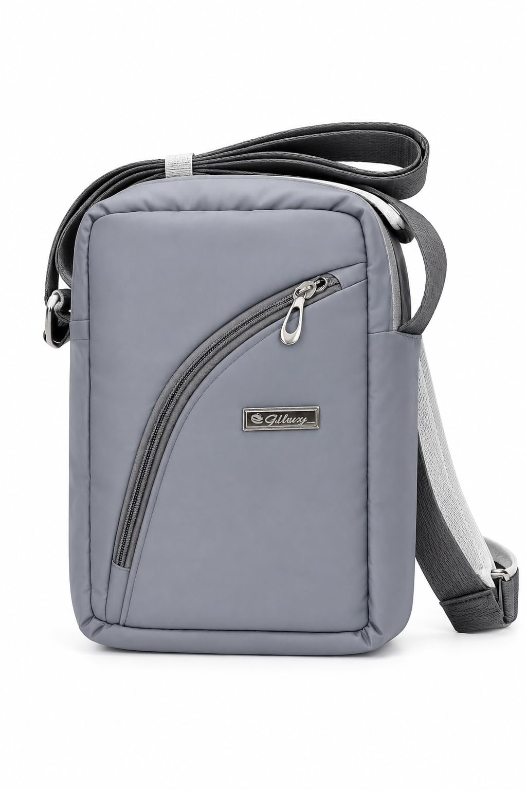 Crossbody Sling Bag for Men, Lightweight Grey, 17x7x24 cm-picture-20