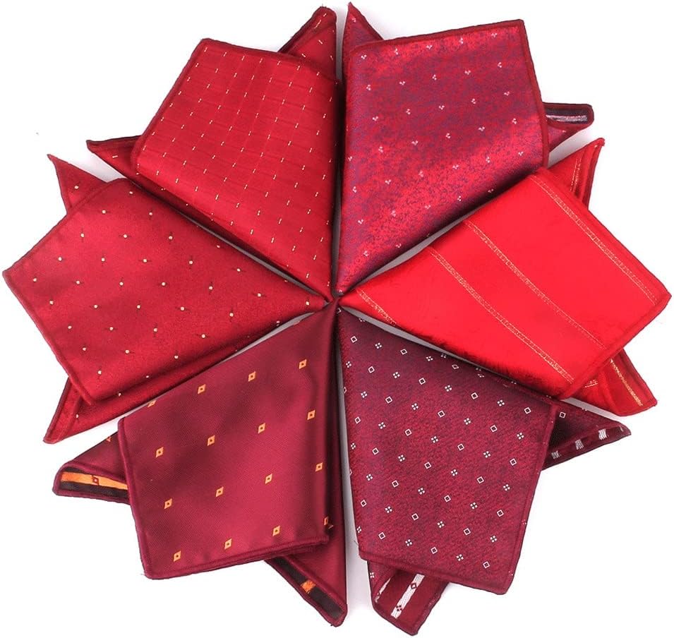 Red Formal Handkerchief Accessories Men's Suit Pocket Towel Chest Small Square