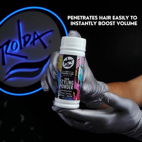 Miniatura 5 de Rolda Polvo de peinado texturizante para hombres - Aumento instantáneo de volumen, sujeción ligera, acabado mate, fácil aplicación, aroma sutil y