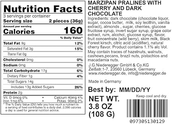 Niederegger Marzipan with Kirsch Cherry 108g