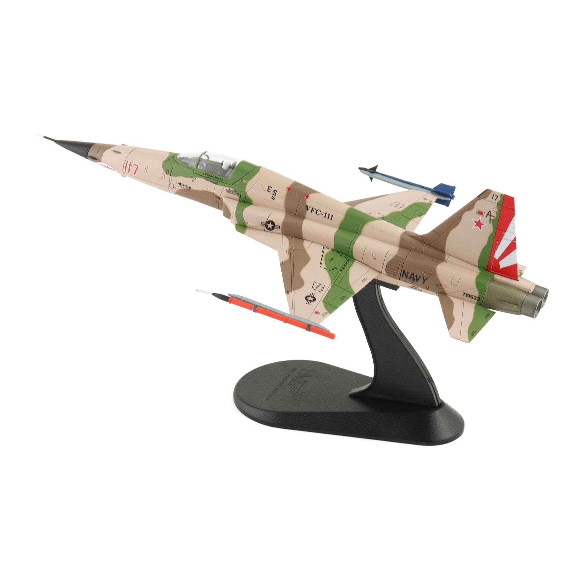 Hobby Master | Scala 1:72 Diecast Aerei Militari Replica | F-5N Aversary Fighter Rosso 117, 761533, VFC-111, 2014 | Modello HA3383