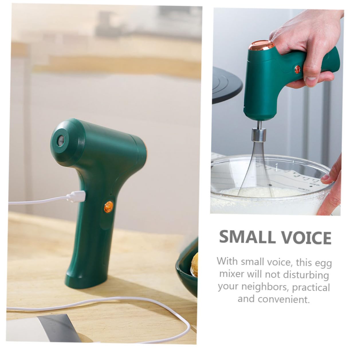 DECHOUS Multi-function Electric Egg Beater Hand Frother Mixer Hand Blender for Easy Whisking