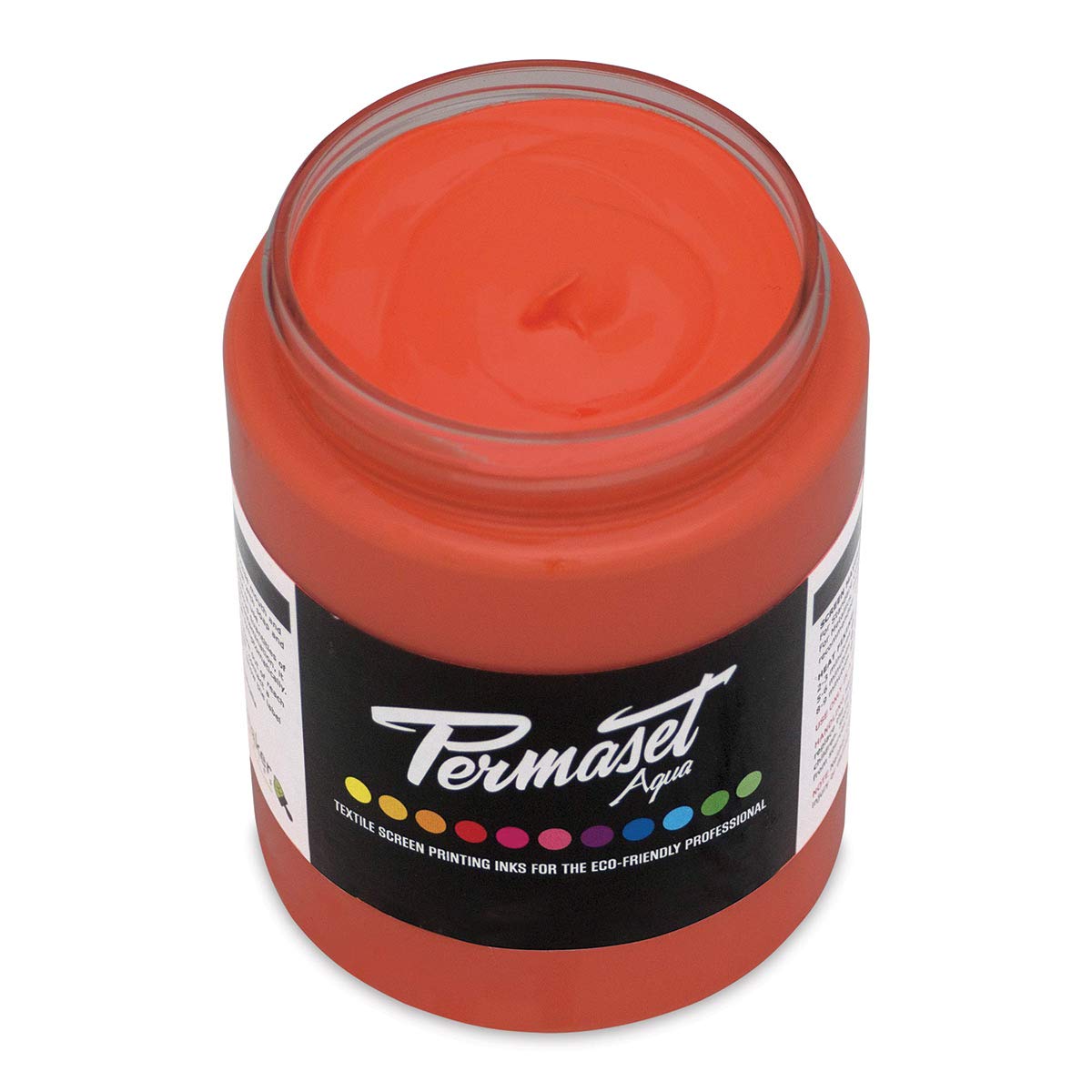 Permaset Aqua Fabric Supercover Screenprinting Inks - Glow Orange - 300 mL