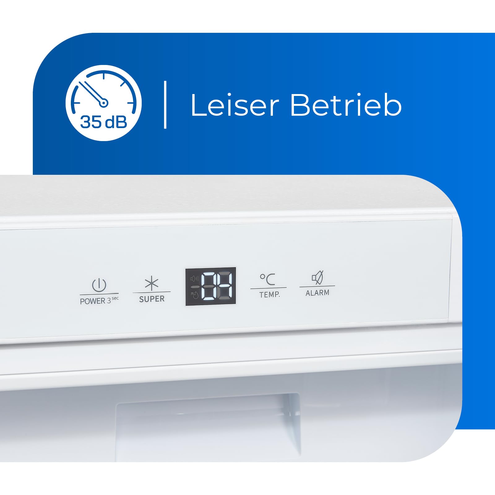 Exquisit UKS130-4-FE-010D Unterbau Kühlschrank mit 4* Gefrierfach, 121 L | Einbaukühlschrank mit Festtürmontage, LED-Beleuchtung, wechselbarem Türanschlag und akustischem Alarmsignal bei offener Tür