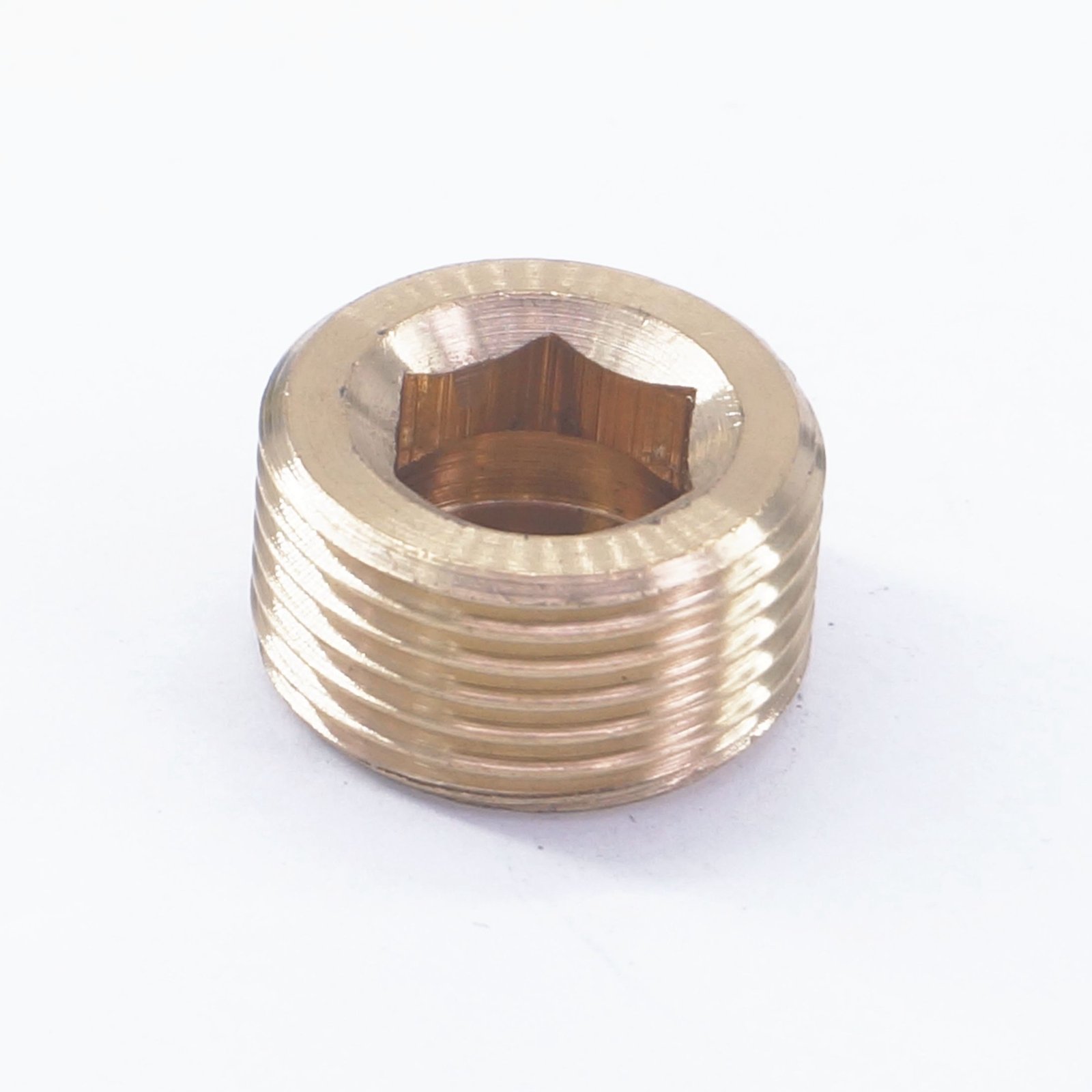 Sorekarain M20X1.5Mm Male Brass Countersunk Plug Internal Hex Head Socket Pipe Fitting