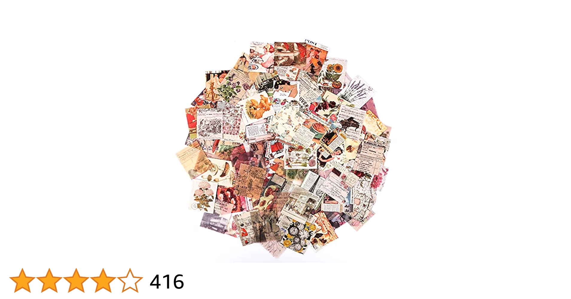 ヴィンテージ　紙もの　400ピース以上 Amazon.com: HOMICO 400Pcs Junk Journal Vintage DIY Material