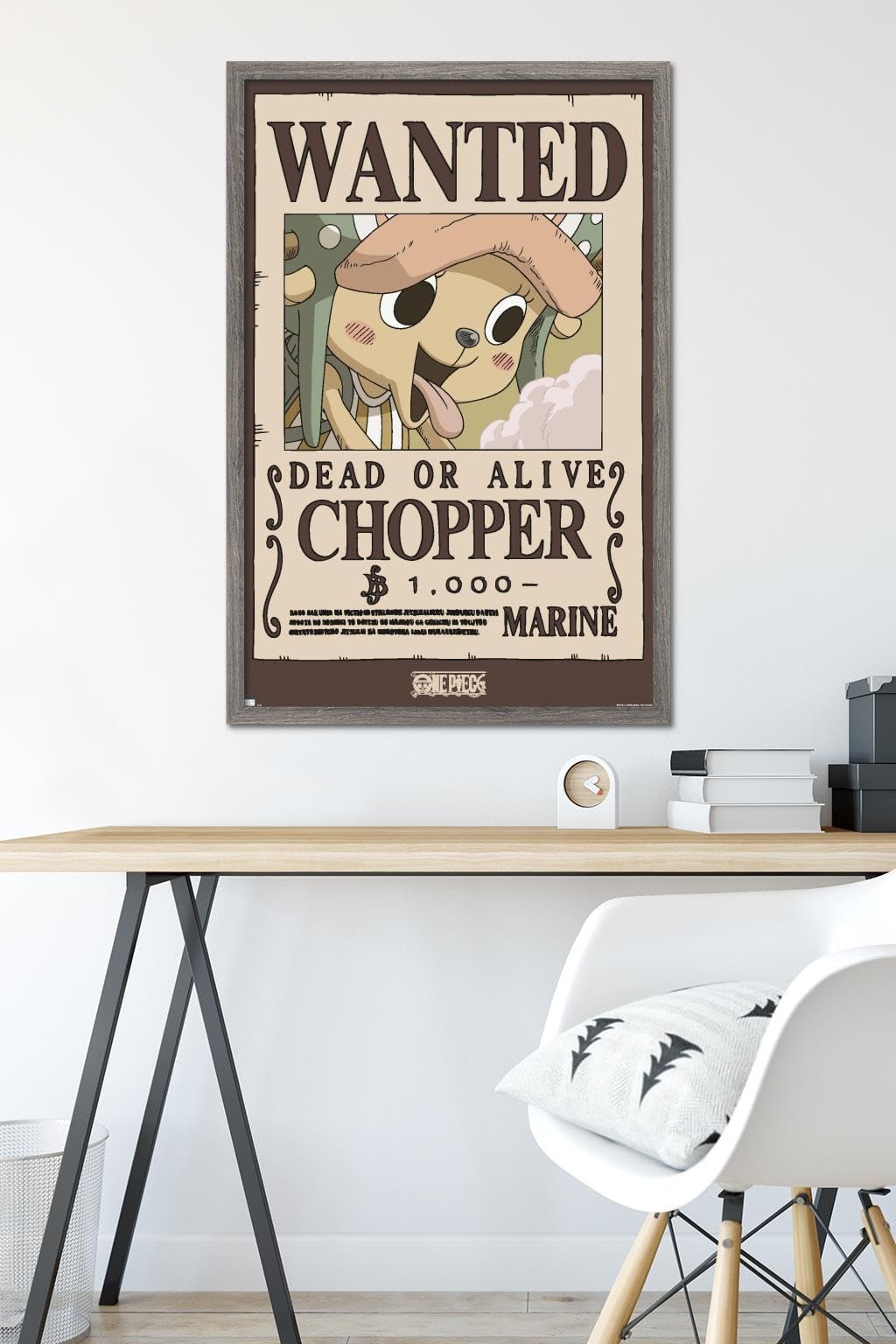 Amazon.com: One Piece - Chopper Wanted Poster Wall Poster, 34L