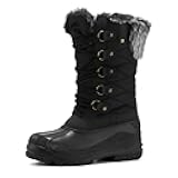 Women's Snow Boots Warm Insulated Faux Fur Lined Waterproof Mid-Calf Winter Boots