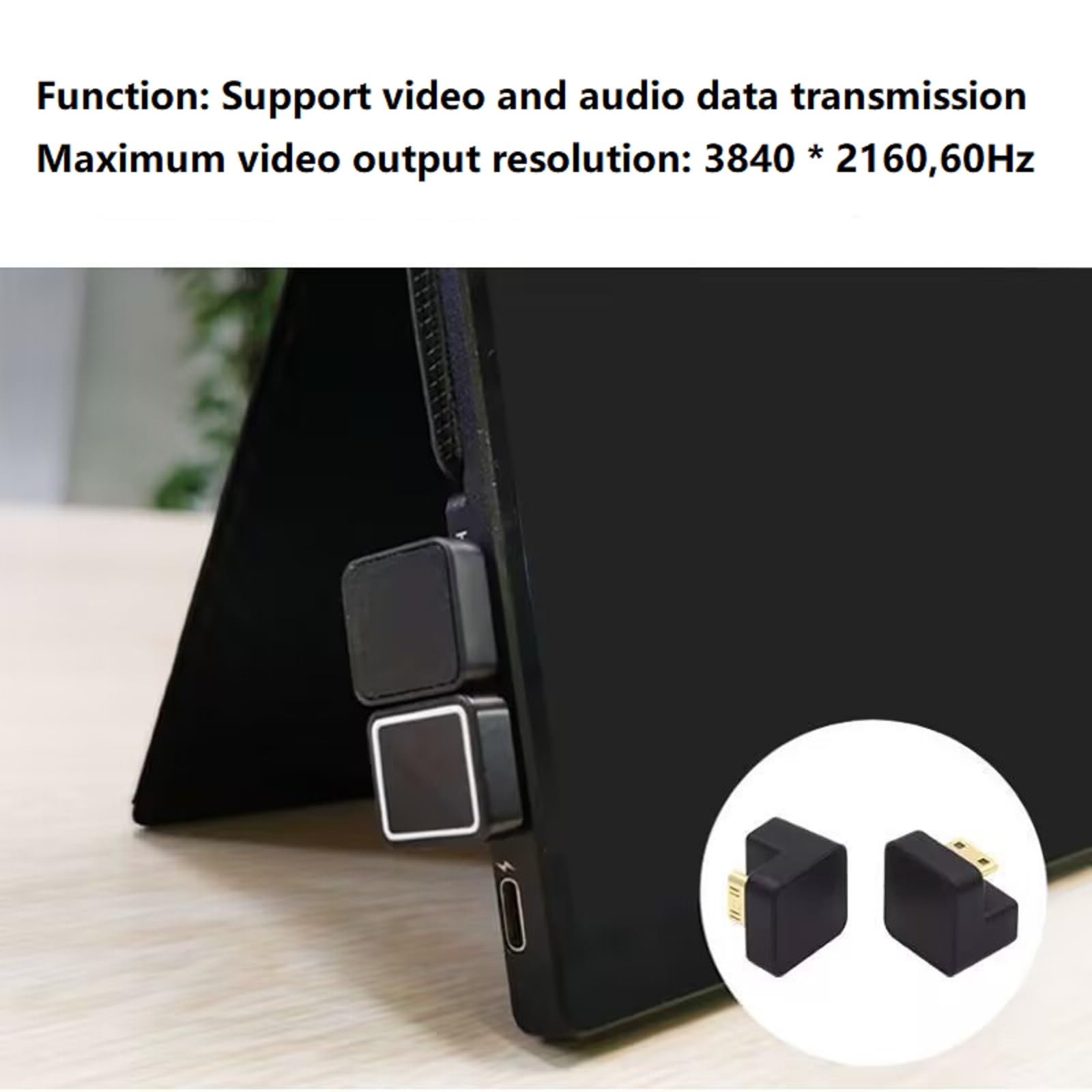 Amazon | ミニHDMI HDMIアダプター 8K U字型 180度角度付きMini HDMI