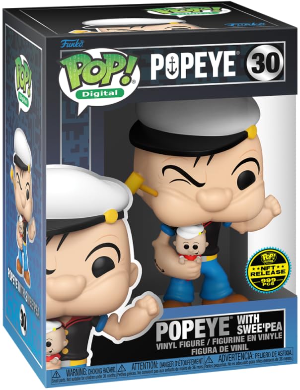 Funko Pop! Digital Popeye: Popeye with Swee'Pea Physical Exclusive Pop