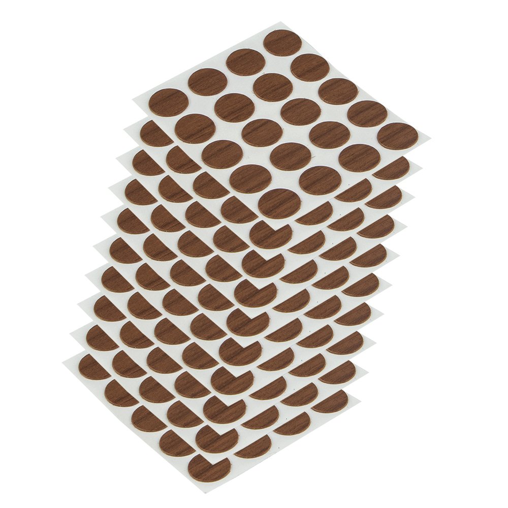 Emuca - Cover Covers Adhesive Screw, Ø13mm (0,5 inch) , Brown, Set of 200 Pieces — image 1