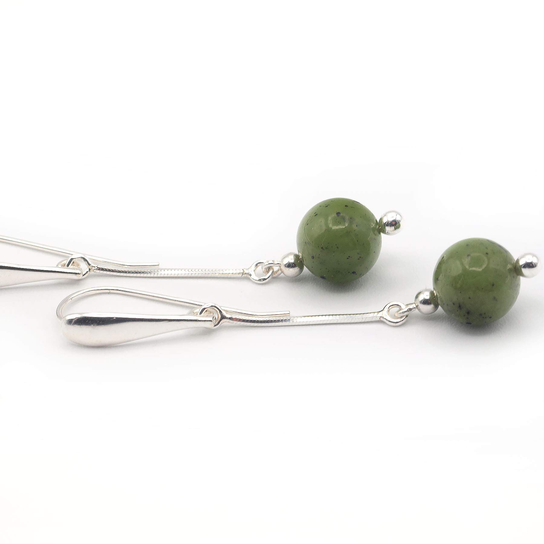 Pendientes Jade y Plata 925