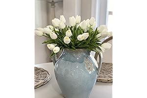 Beferr: Lifelike White Tulip Artificial Flowers for Enchanting Décor