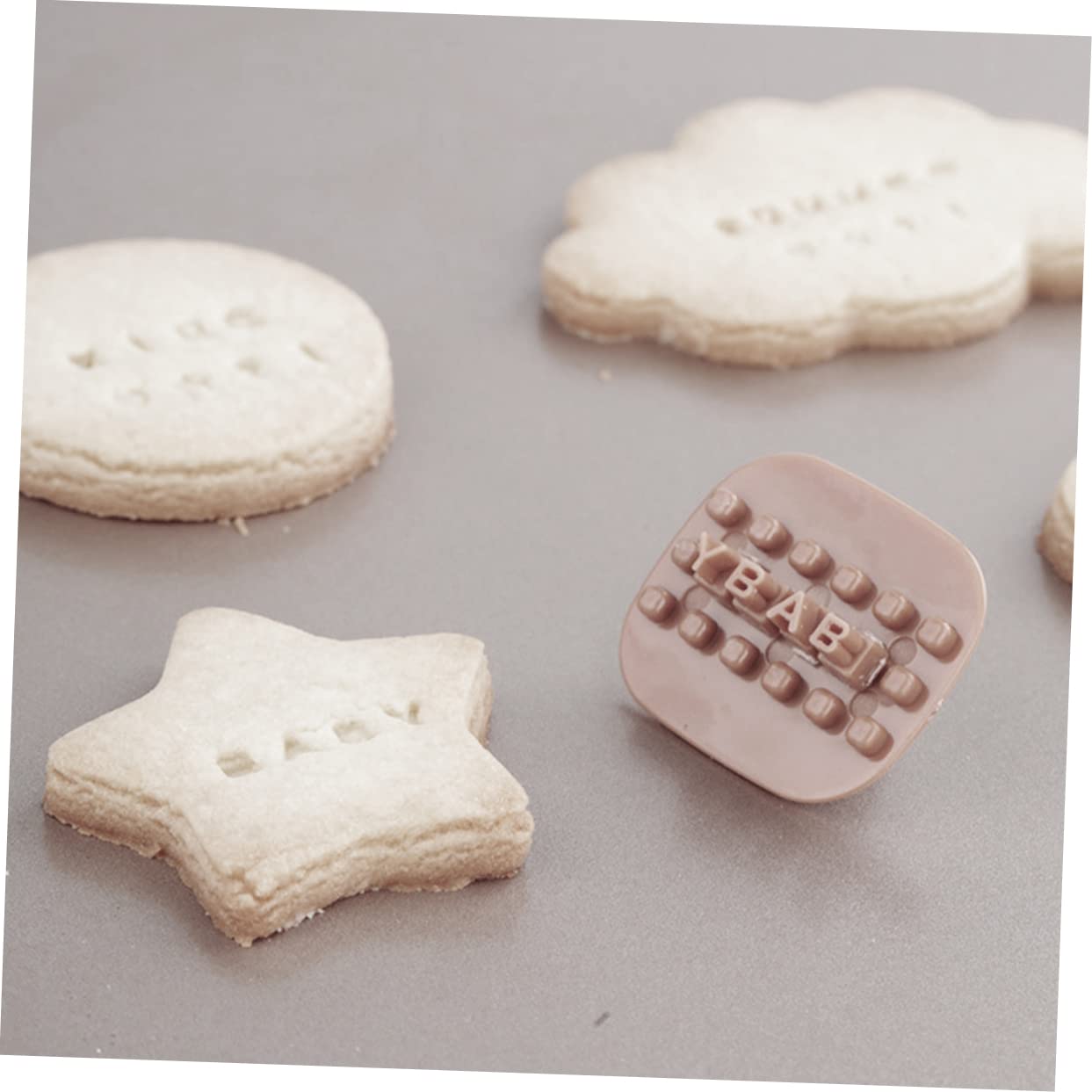 STOBOK 10juegos Sellos De Letras De Arcilla Polimérica Mini De Herramientas Diy Para Manualidades Para Decorar Galletas y Proyectos De Fondant Material Resistente y