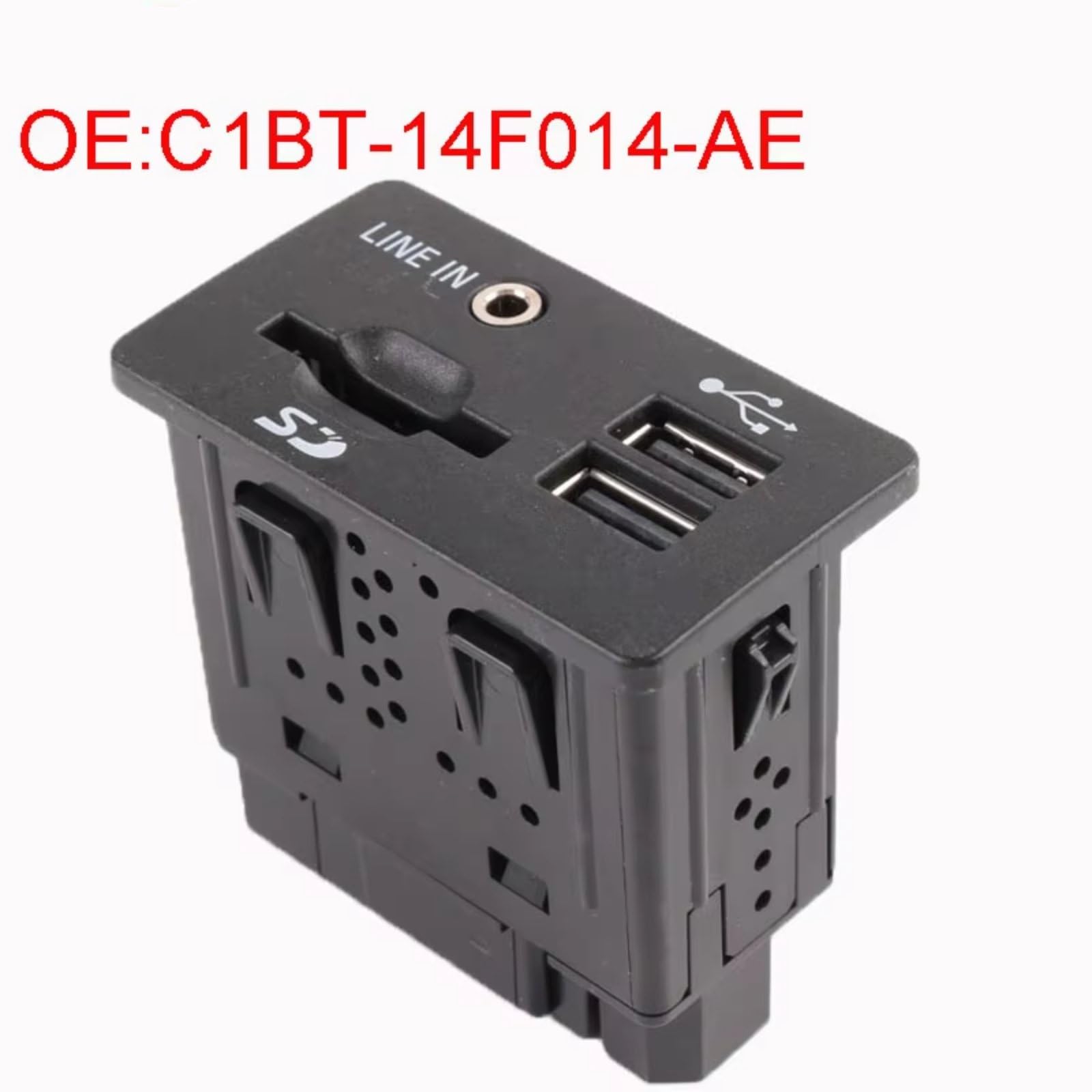 Adattatore Audio AUX USB per Auto, per Compatibile con Fusion, per Explorer e Ranger C1BT14F014AE. Interfaccia Audio AUX con Lettore di schede SD.