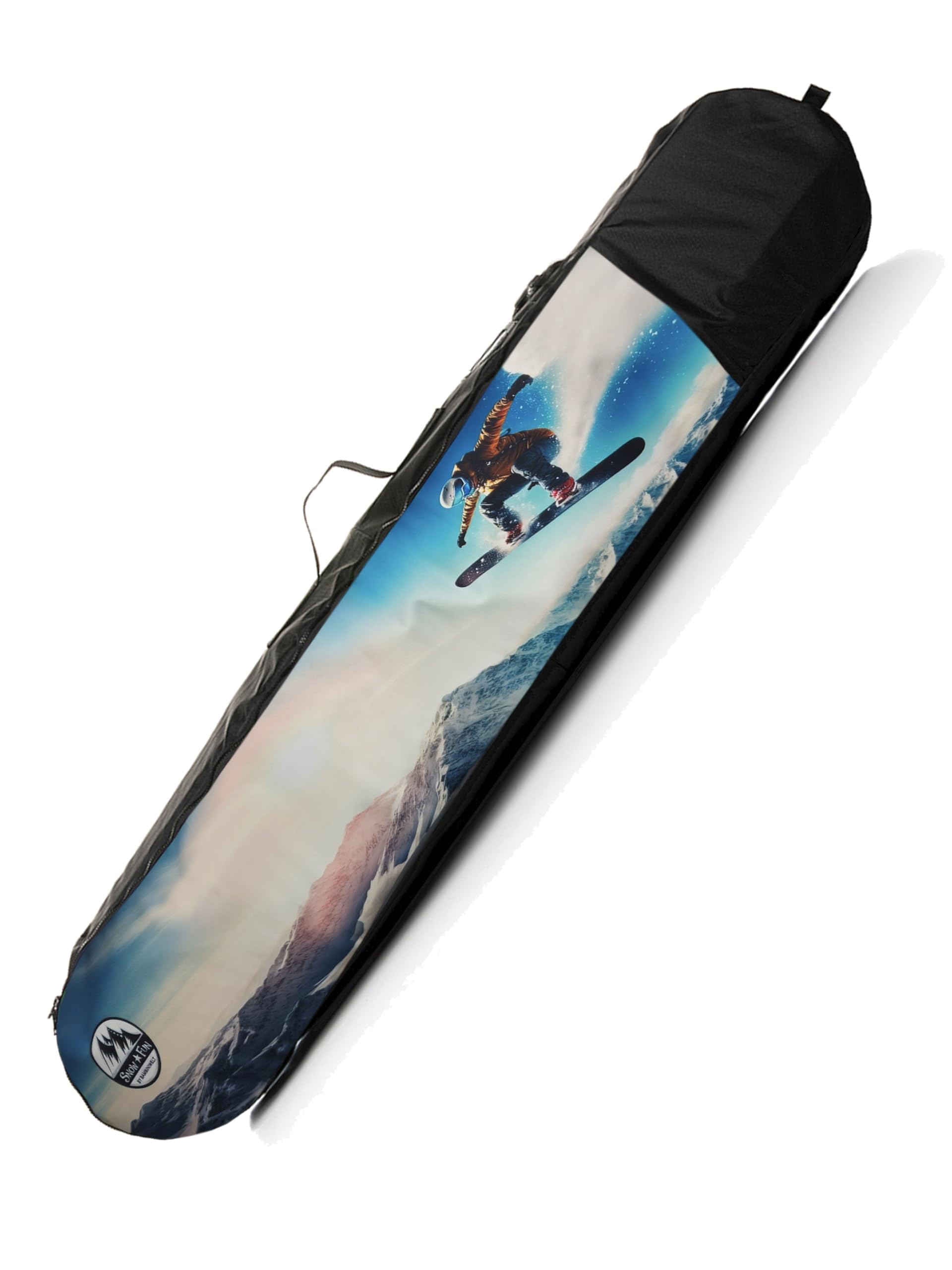 BAMBINIWELT Kinder Snowboardrucksack, Snowboardtasche, Stauraum für Helm, Schuhe & Handschuhe, Boardbag, Cordura, Schulterriemen, Tragegriff & Ablaufloch