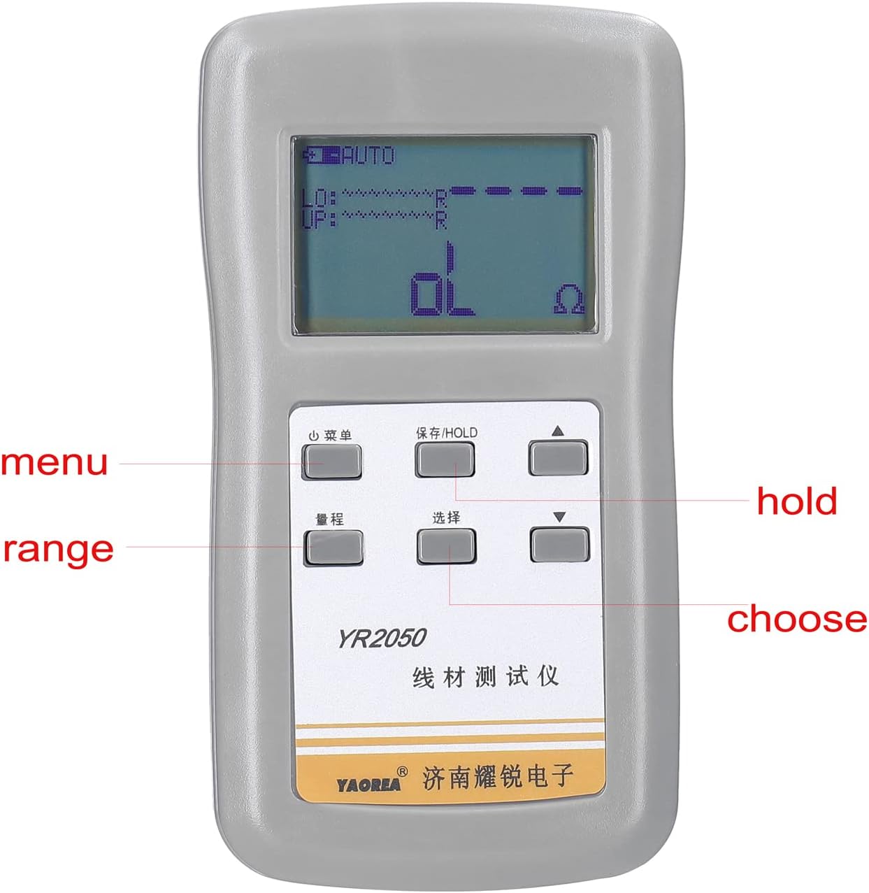 Irfora YR2050 with text highlighting its high accuracy for current-sense resistors